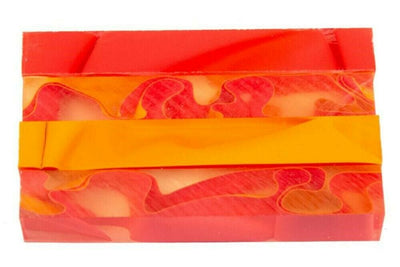 X Fire Glass Acrylic Pen Blank 3/4