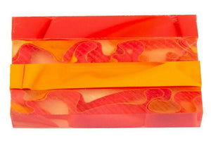 X Fire Glass Acrylic Pen Blank 3/4"x3/4"x5" BTWPBM1265 1pc