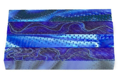 X Blue Hawaii Acrylic Pen Blank 3/4