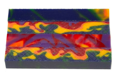 X Carnival Camo Acrylic Pen Blank 3/4
