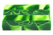 X Emerald Water Acrylic Pen Blank 3/4"x3/4"x5" BTWPBM1255 1pc