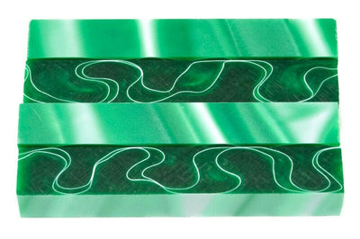 X Wintergreen Swirl Acrylic Pen Blank 3/4