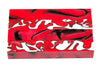 X O/S Red Huskers Acrylic Pen Blank 3/4"x3/4"x5" BTWPBM1371 1pc