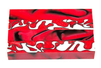 X O/S Red Huskers Acrylic Pen Blank 3/4