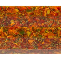 X O/S Fractured Tye Dye Acrylic Pen Blank 3/4"x3/4"x5" BTWPBM1032 (1 pc)