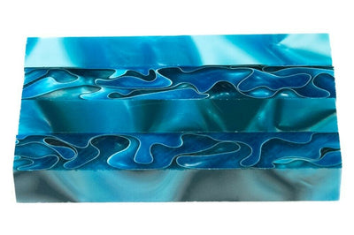 X Persian Blue Acrylic Pen Blank 3/4