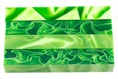 X Emerald Water Pearl Acrylic Pen Blank 3/4