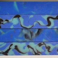 X Rushing Water Acrylic Pen Blank 3/4"x3/4"x5" BTWPBM1429 (1 pc)