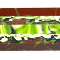 X Jungle Camo Acrylic Pen Blank 3/4"x3/4"x3" BTWPBM1004SHORT3 (1 pc)