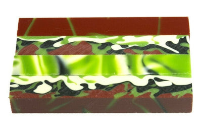 X Jungle Camo Acrylic Pen Blank 3/4