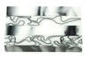 X Smoke Rings Acrylic Pen Blank 3/4"x3/4"x5" BTWPBM1398 1pc