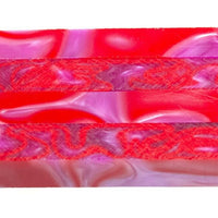 X Pink Cherry Swirl Acrylic Pen Blank 3/4"x3/4"x5" BTWPBM1346 1pc