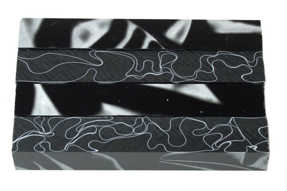 Pitch Black Acrylic Pen Blank 3/4"x3/4"x3" BTWPBM1348short 1pc