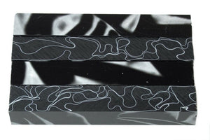 Pitch Black Acrylic Pen Blank 3/4"x3/4"x3" BTWPBM1348short 1pc