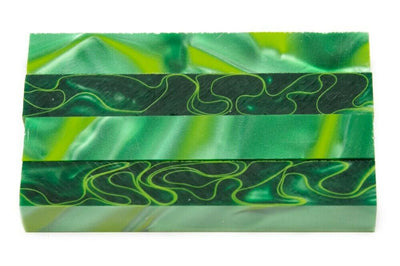 X Yellow Trails Acrylic Pen Blank 3/4