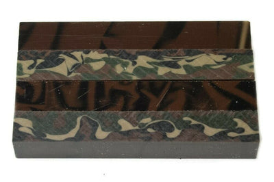 X Muddy Woodland Camo Acrylic Pen Blank 3/4