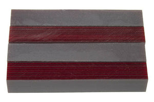 X Ruby Rage Pinstripe Acrylic Pen Blank 3/4"x3/4"x5" BTWPBM1381 1pc