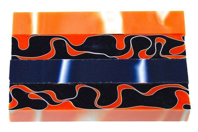 X Coral Swirl Acrylic Pen Blank 3/4