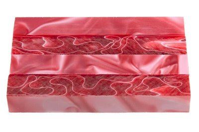 X Candy Cane Acrylic Pen Blank 3/4