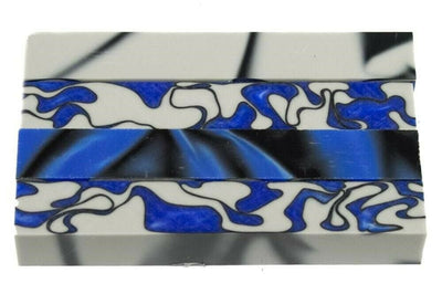 X Sapphire Gray Acrylic Pen Blank 3/4