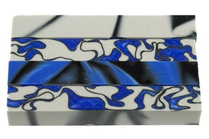 X Sapphire Gray Acrylic Pen Blank 3/4"x3/4"x5" BTWPBM1388 1pc