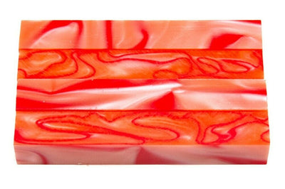 X Orange Sherbert Acrylic Pen Blank 3/4
