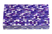 X Blue Purple Matrix Acrylic Pen Blank 3/4"x3/4"x5" BTWPBM1210 1pc