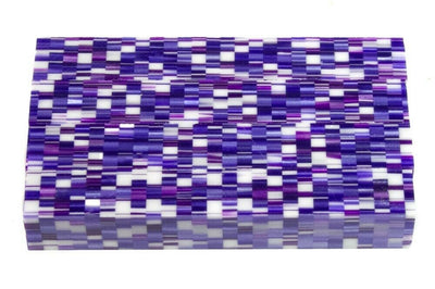 X Blue Purple Matrix Acrylic Pen Blank 3/4