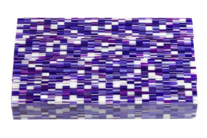 X Blue Purple Matrix Acrylic Pen Blank 3/4"x3/4"x5" BTWPBM1210 1pc