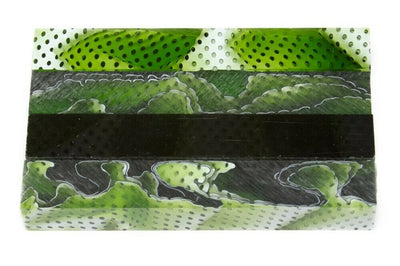 X Olive Water Mesh Acrylic Pen Blank 3/4