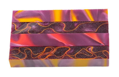 X Purple Neon Acrylic Pen Blank 3/4