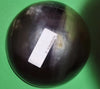 Polished buffalo horn bowl measuring 5" wide by 1 7/8" deep.