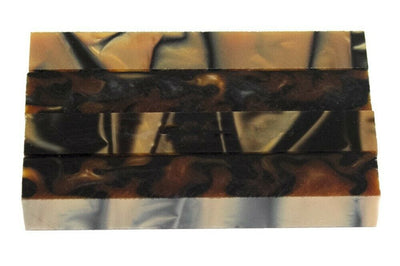 X Silver Tiger Acrylic Pen Blank 3/4