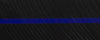 Thin Blue Line BTW117KB Acrylic (1 pc) Knife Blank 1" x 1 1/2" x 5"