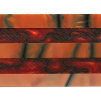 X Orange Velvet Acrylic Pen Blank 3/4"x3/4"x5" BTWPBM1338 1pc