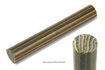 X Banded Onyx Poly Pen Blank 3/4
