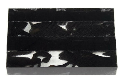 X Black Tie Acrylic Pen Blank 3/4