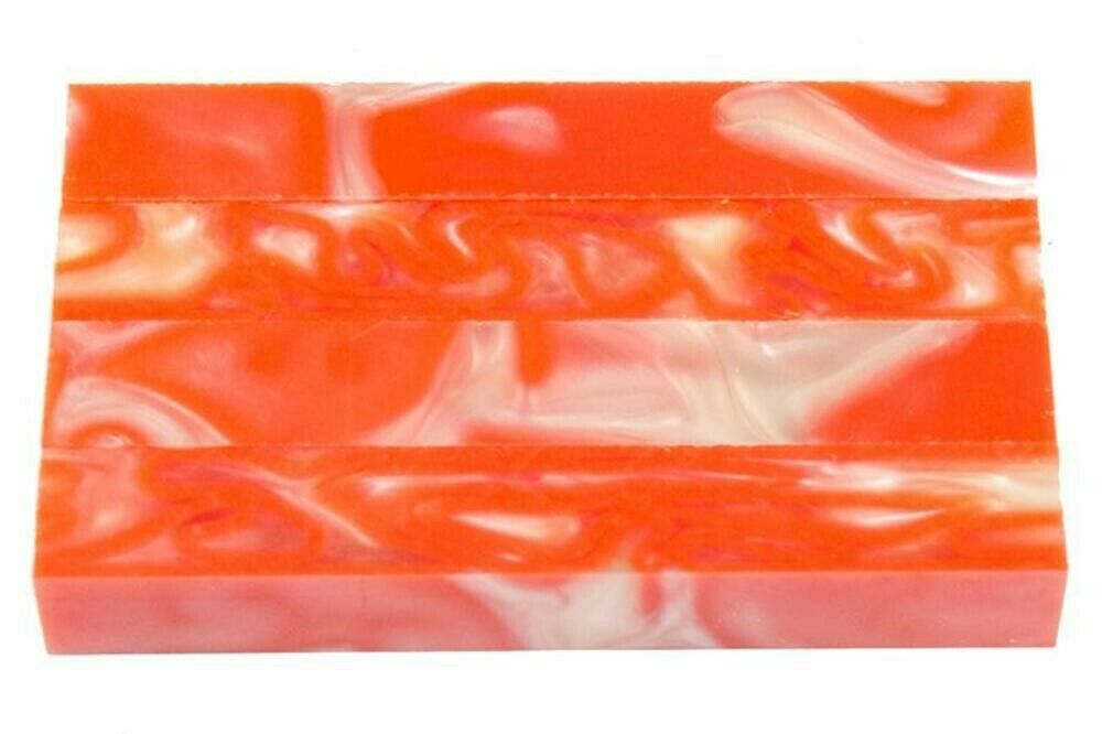 X Frosted Carrot Acrylic Pen Blank 3/4"x3/4"x5" BTWPBM1276 1pc