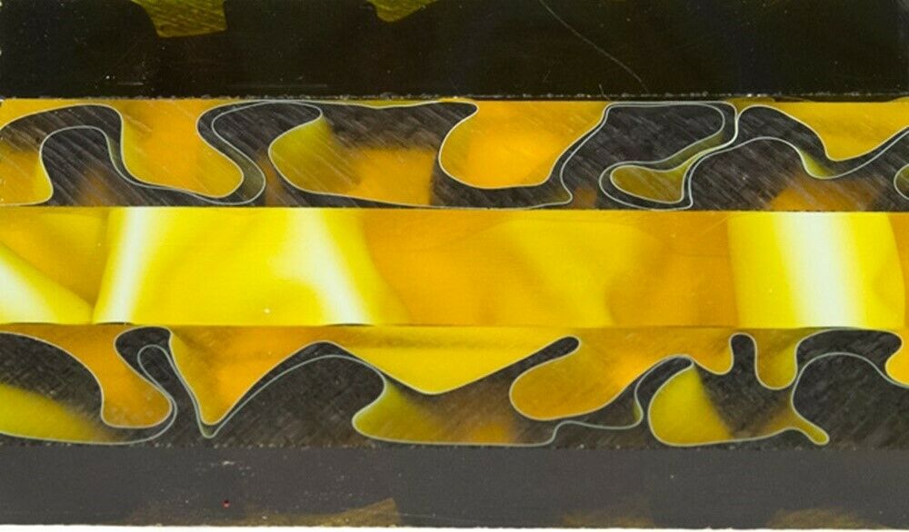 X Bumblebee Water Acrylic Pen Blank 3/4"x3/4"x5" BTWPBM1443 (1 pc)