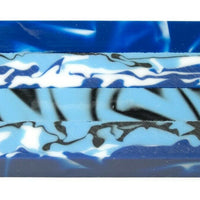 X Ocean Camo Acrylic Pen Blank 3/4"x3/4"x5" BTWPBM1334 1pc