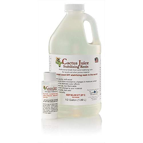 Cactus Juice Stabilizing Resin for Woodworking-1/2 Gallon FREE SHIPPING