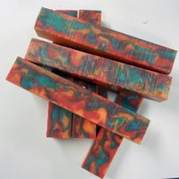 Tie Dye Acrylester #116 1" x 1" x 6" Pen Blank (1 pc)