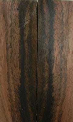 Ebony Macassar (2 pc) Knife Scales 1/4