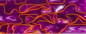 Purple Neon BTW94BS Acrylic (1 pc) Bottle Stopper 1 1/2"sq x 2 3/4" Purple Neon BTW94BS - Wood Acrylic Supply