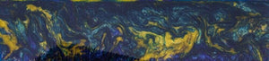 1" x 1 1/2" x 5" Knife Blank Blue Lagoon Acrylester #139