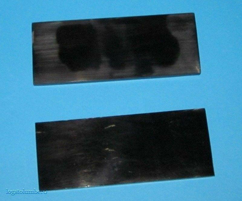 5" X 1 1/2" X 1/4" Polished Buffalo Horn Knife Scales 2 Pcs - Wood Acrylic Supply