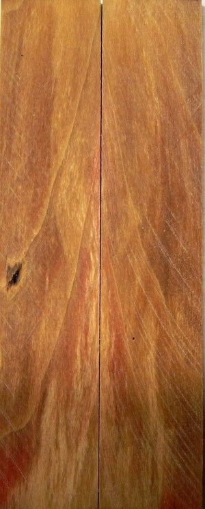 Box Elder Burl Stabilized Clear (2 pc) Knife Scales 3/16" x 1" x 5" - 1185 - Wood Acrylic Supply