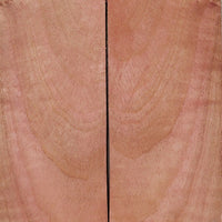 Ivory Red (Pink) (2 pc) Knife Scales 1/4" x 1 1/2" x 6" - (3) - Wood Acrylic Supply