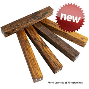 Stabilized Spalted Jatoba Pen Blank 3/4" x 3/4" x 5" 1 pc (1 pc) - Wood Acrylic Supply
