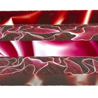 Burgundy Water Acrylic Pen Blank 3/4"x3/4"x4" BTWPBM1106SHORT4 (1 pc)